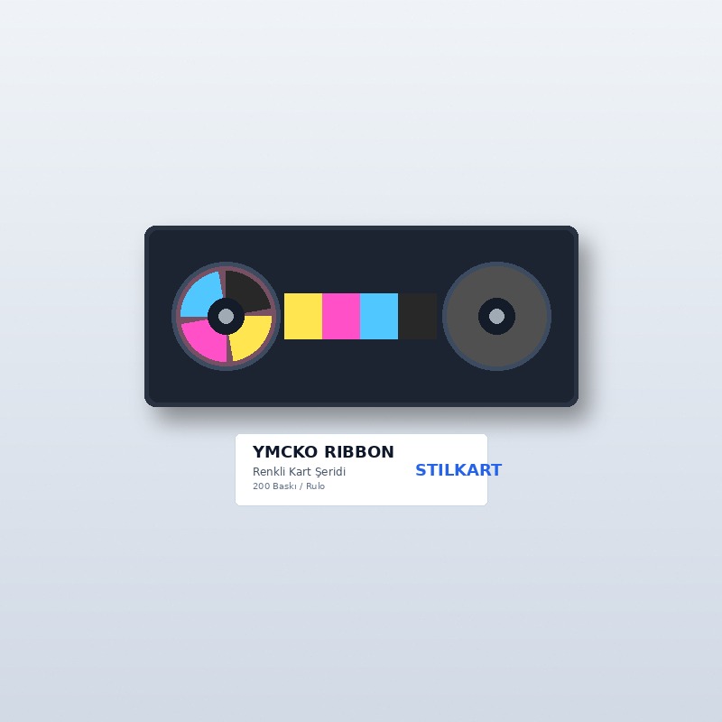 YMCKO renkli ribbon